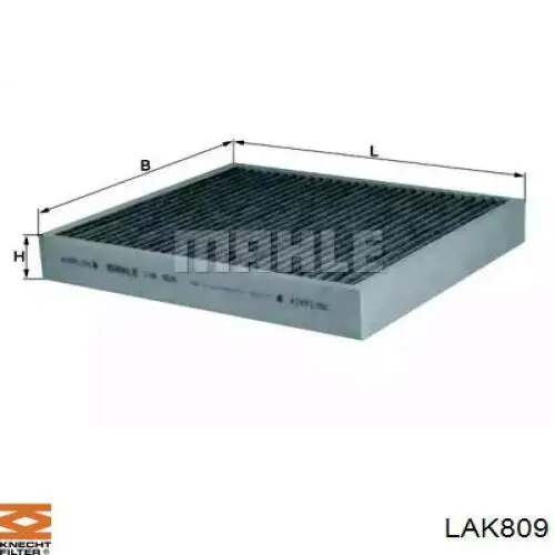 LAK809 Knecht-Mahle filtro de habitáculo