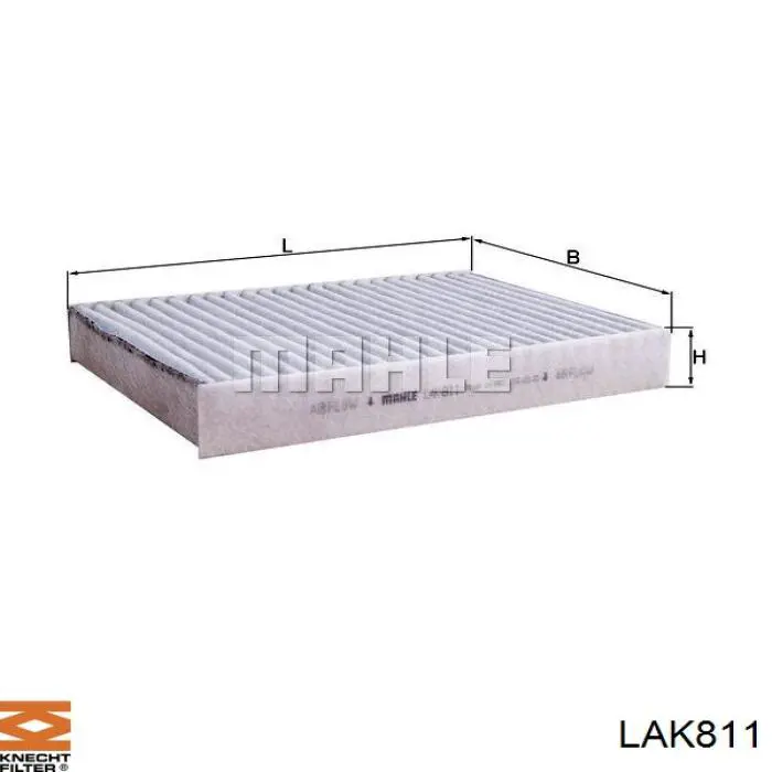 LAK811 Knecht-Mahle filtro de habitáculo