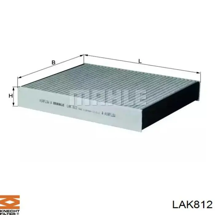 LAK812 Knecht-Mahle filtro de habitáculo