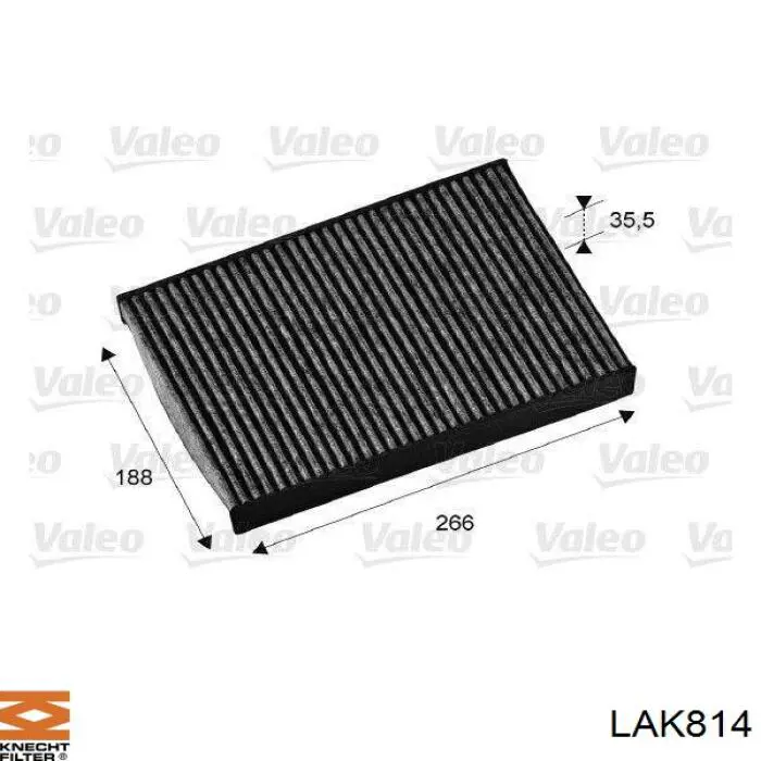 LAK 814 Knecht-Mahle filtro de habitáculo