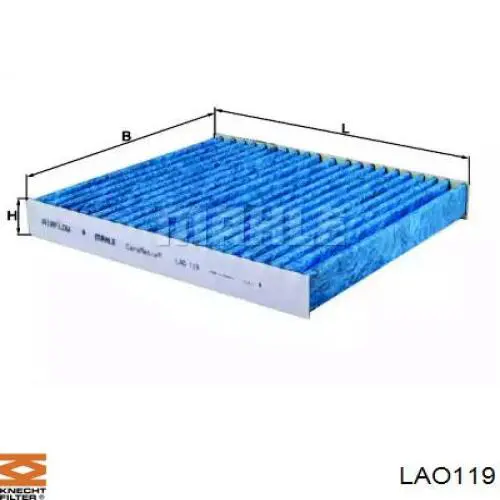 LAO119 Knecht-Mahle filtro de habitáculo