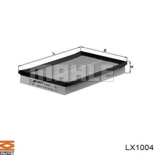 LX1004 Knecht-Mahle filtro de aire