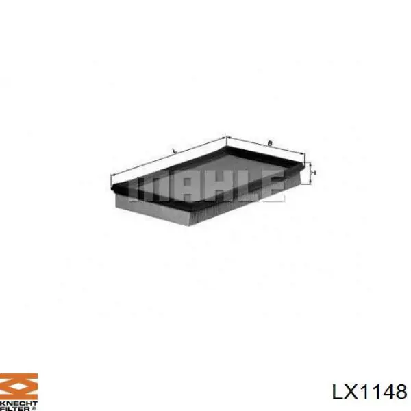 LX1148 Knecht-Mahle filtro de aire