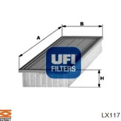 LX117 Knecht-Mahle filtro de aire