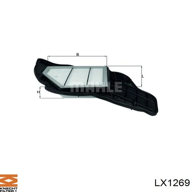 LX1269 Knecht-Mahle filtro de aire