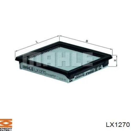 LX1270 Knecht-Mahle filtro de aire