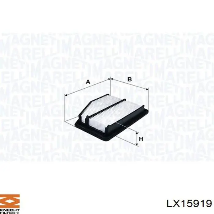 LX15919 Knecht-Mahle filtro de aire