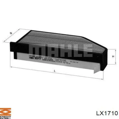 LX1710 Knecht-Mahle filtro de aire