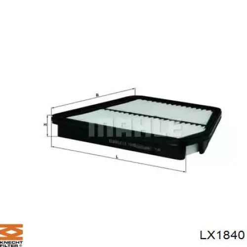 LX1840 Knecht-Mahle filtro de aire