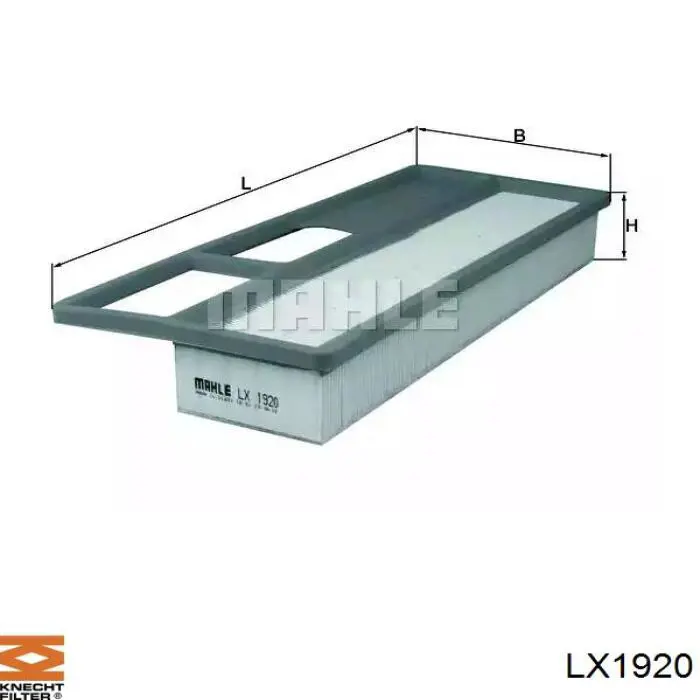 LX1920 Knecht-Mahle filtro de aire