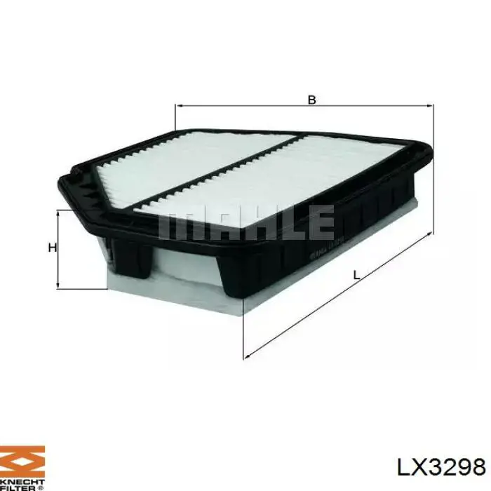 LX3298 Knecht-Mahle filtro de aire