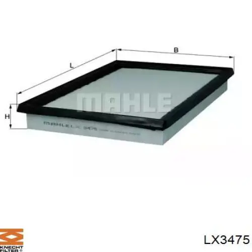 LX3475 Knecht-Mahle filtro de aire