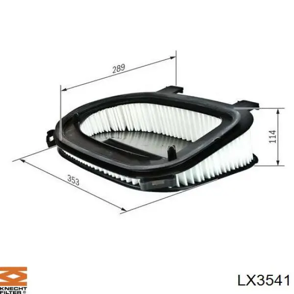 LX3541 Knecht-Mahle filtro de aire