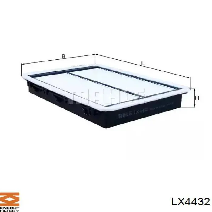 LX4432 Knecht-Mahle filtro de aire