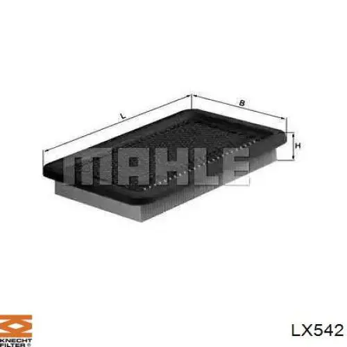 LX542 Knecht-Mahle filtro de aire