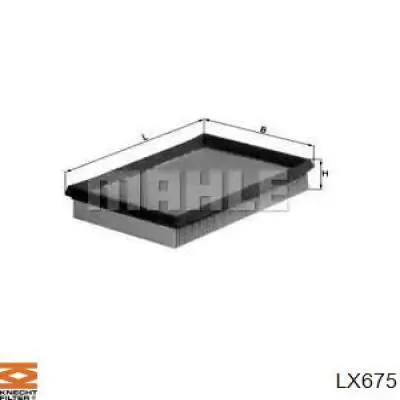 LX675 Knecht-Mahle filtro de aire