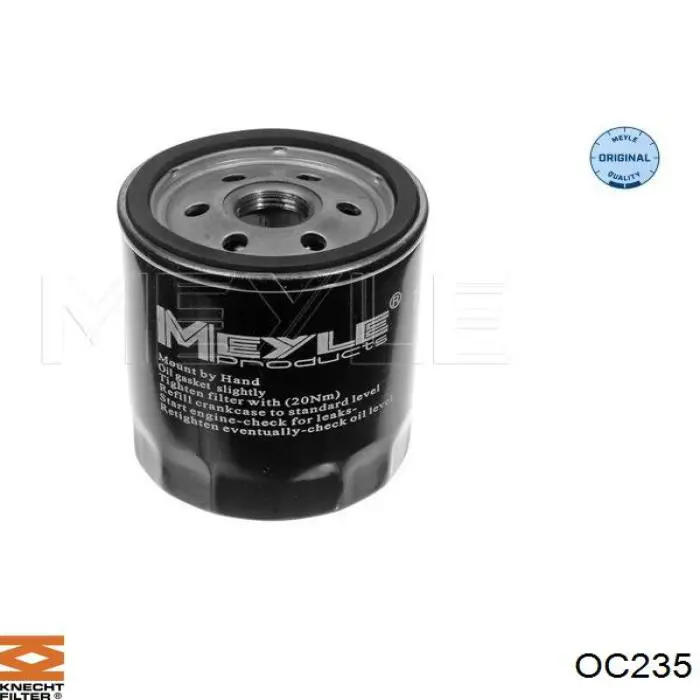 OC235 Knecht-Mahle filtro de aceite