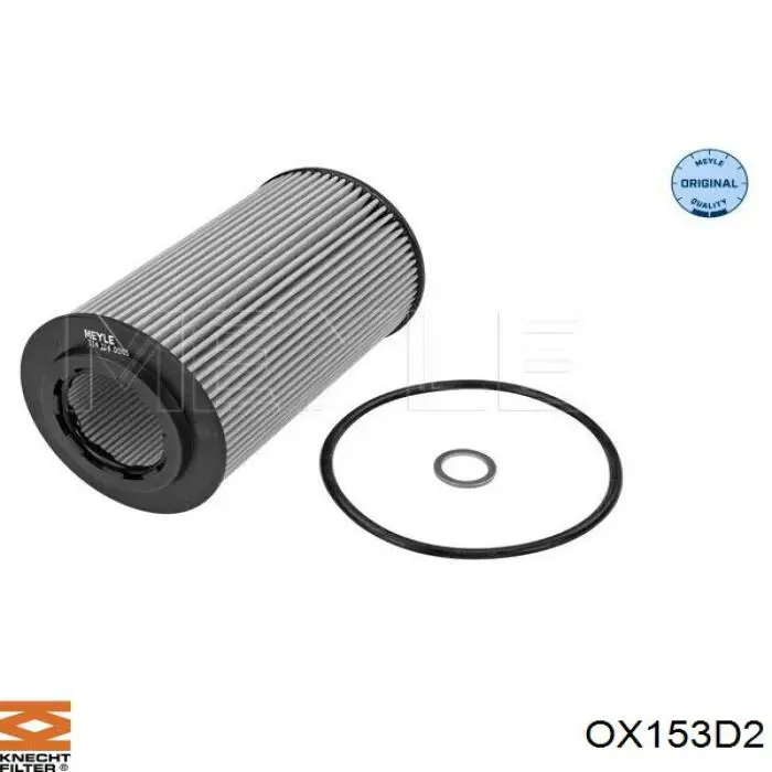 OX153D2 Knecht-Mahle filtro de aceite