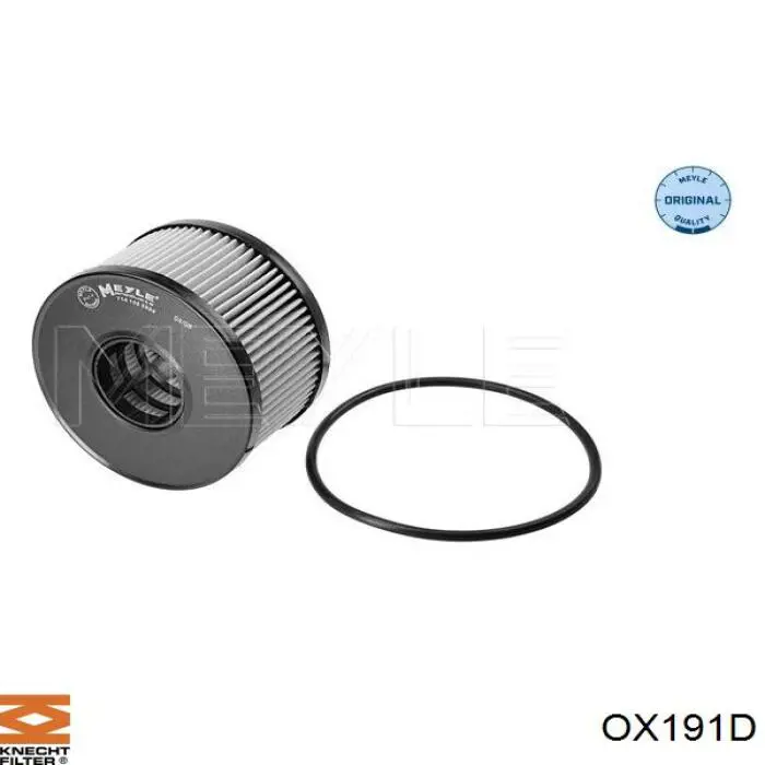 OX191D Knecht-Mahle filtro de aceite