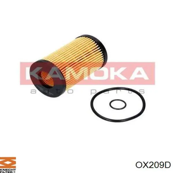 OX 209D Knecht-Mahle filtro de aceite