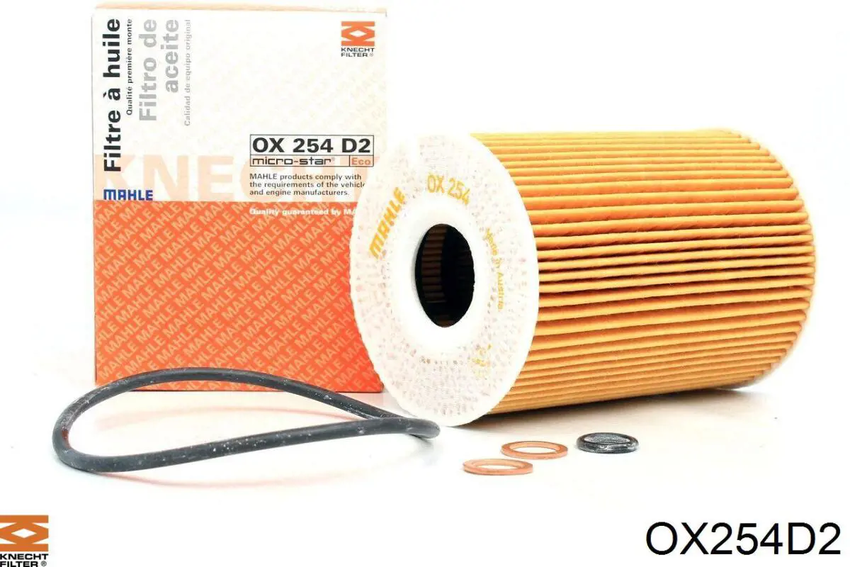 OX254D2 Knecht-Mahle filtro de aceite