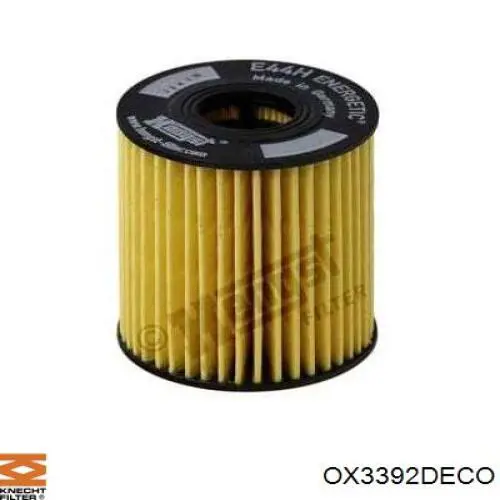 OX3392DECO Knecht-Mahle filtro de aceite