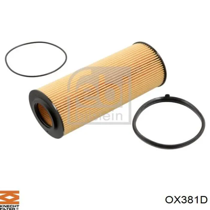 OX381D Knecht-Mahle filtro de aceite