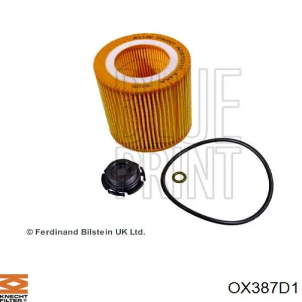 OX387D1 Knecht-Mahle filtro de aceite