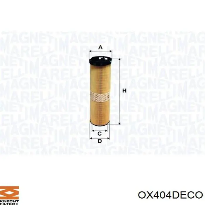 OX404DECO Knecht-Mahle filtro de aceite