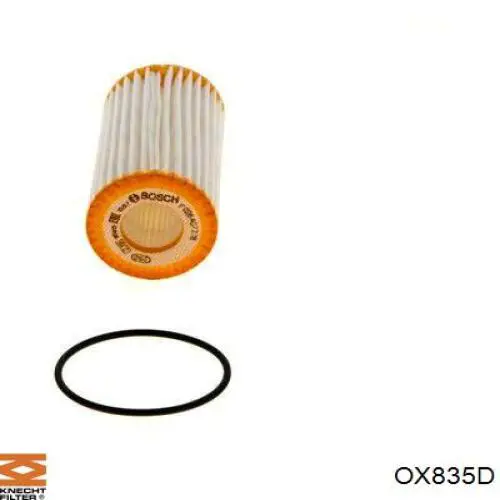 OX835D Knecht-Mahle filtro de aceite