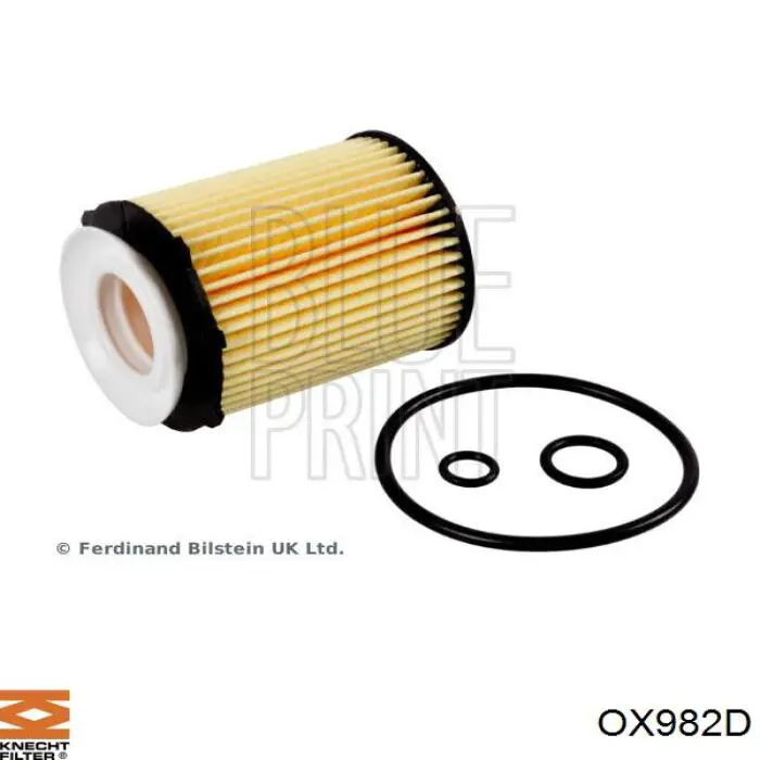 OX982D Knecht-Mahle filtro de aceite