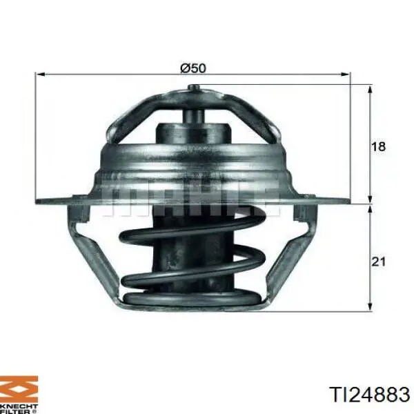 TI 248 83 Knecht-Mahle caja del termostato