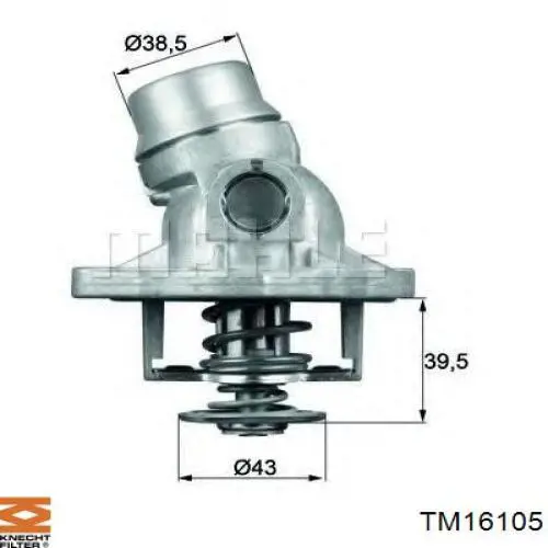 TM 16 105 Knecht-Mahle termostato, refrigerante