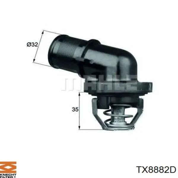 TX 88 82D Knecht-Mahle termostato