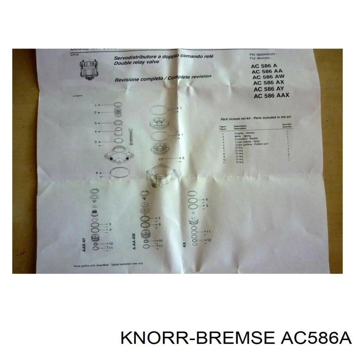 Válvula aceleradora neumática 75045 Auger