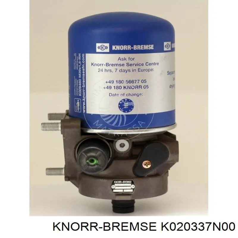 K020337N00 Knorr-bremse deshumificador de sistema neumatico