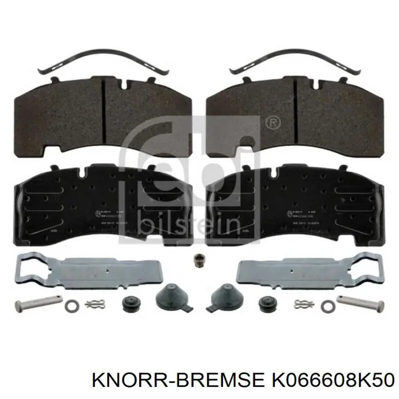 K066608K50 Knorr-bremse pastillas de freno traseras