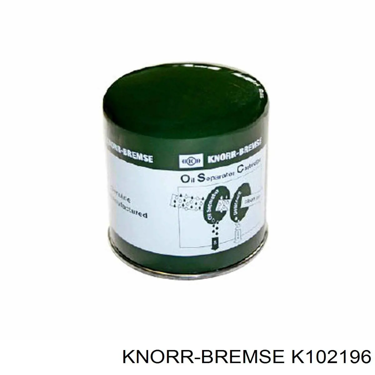 Filtro del desecador de aire (separador de agua y aceite) (camión) K102196 Knorr-bremse