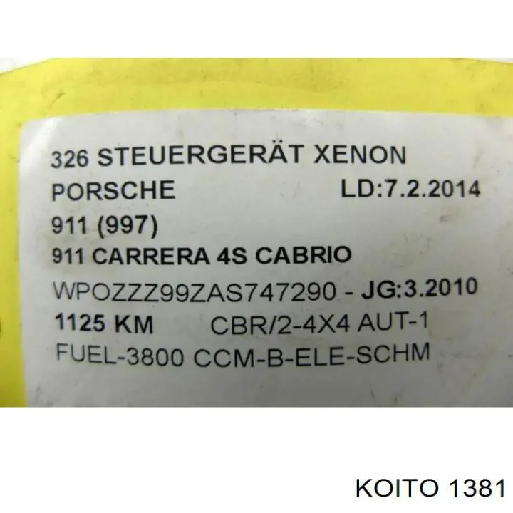 Bombilla de faro Koito 1381 precio, desde 4,63 EUR