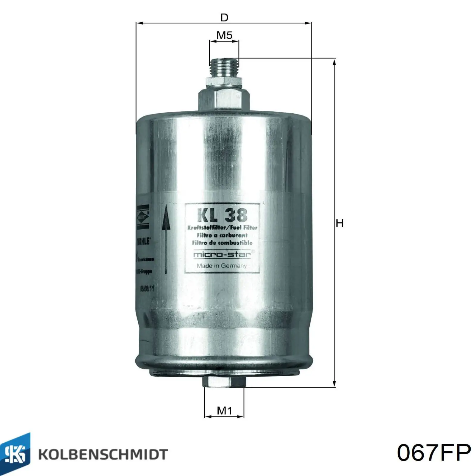 067-FP Kolbenschmidt filtro de combustible