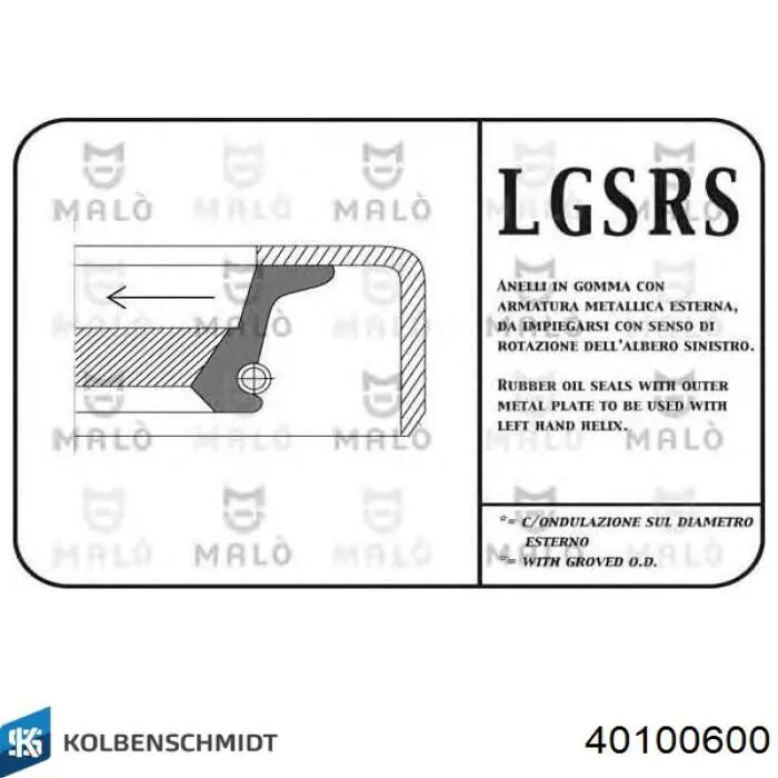 40100600 Kolbenschmidt pistón completo para 1 cilindro, std