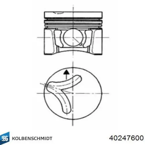 Pistón 40247600 Kolbenschmidt