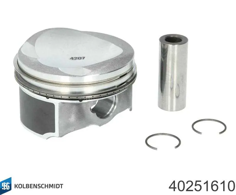 Comprar 40251610 Kolbenschmidt Pistón completo para un cilindro, primera sobremedida (+0,25 mm)