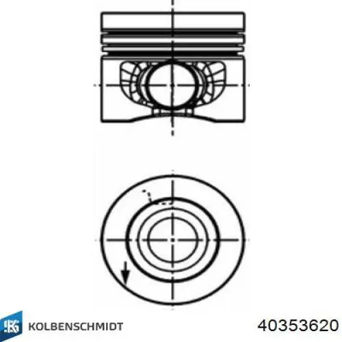 Pistón completo para 1 cilindro, segunda reparación (+0,50 mm) Kolbenschmidt 40353620 precio, desde 130,25 EUR