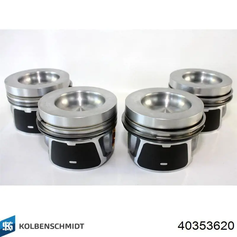 40353620 Kolbenschmidt Pistón completo para 1 cilindro, segunda reparación (+0,50 mm)