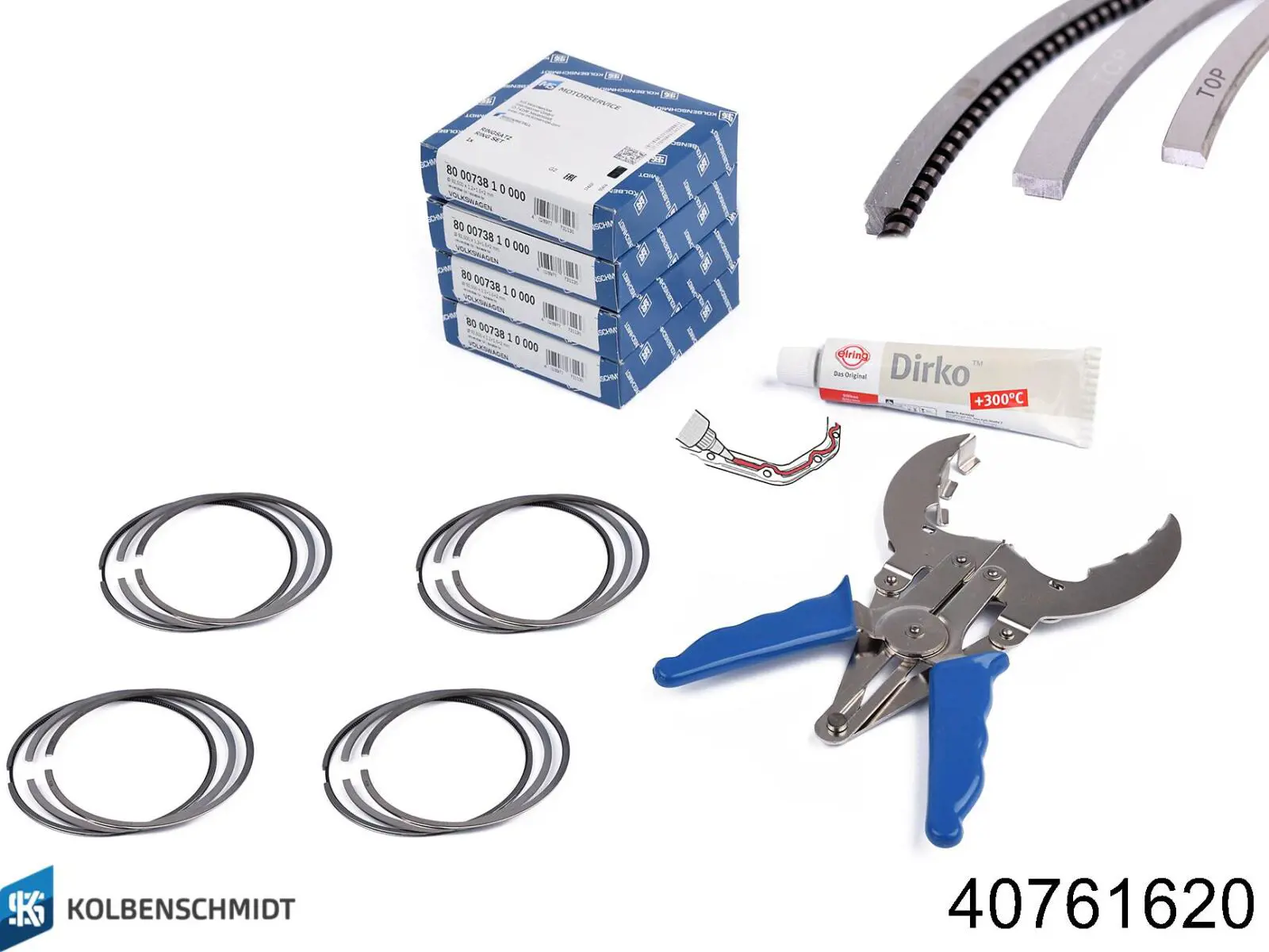 Pistón completo para 1 cilindro, segunda reparación (+0,50 mm) Kolbenschmidt 40761620 precio, desde 88,15 EUR