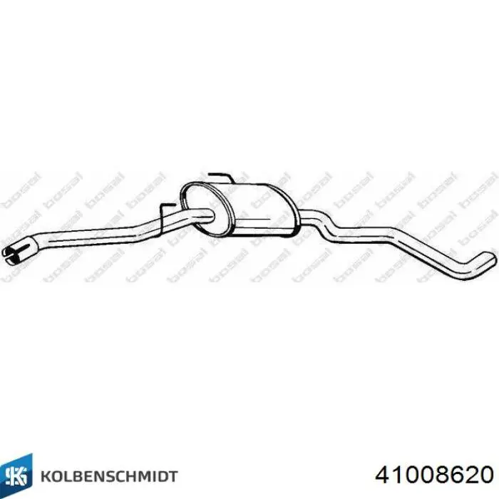 41008620 Kolbenschmidt pistón completo para 1 cilindro, cota de reparación + 0,50 mm