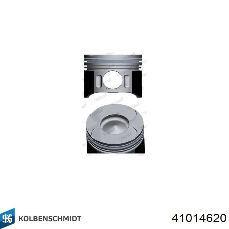 41014620 Kolbenschmidt pistón completo para 1 cilindro, cota de reparación + 0,75 mm