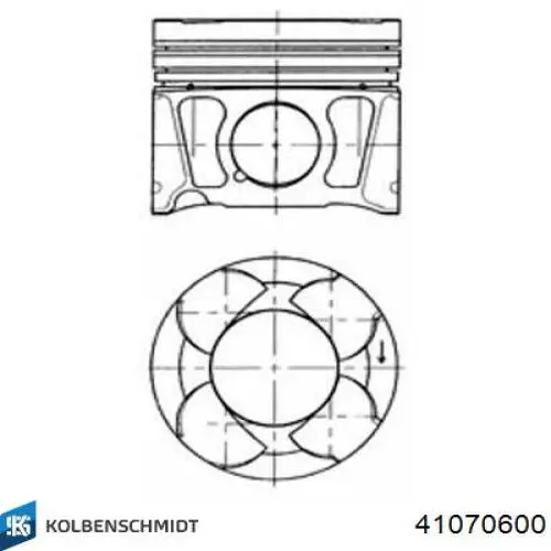 Pistón para cilindro Kolbenschmidt 41070600 precio, desde 121,97 EUR