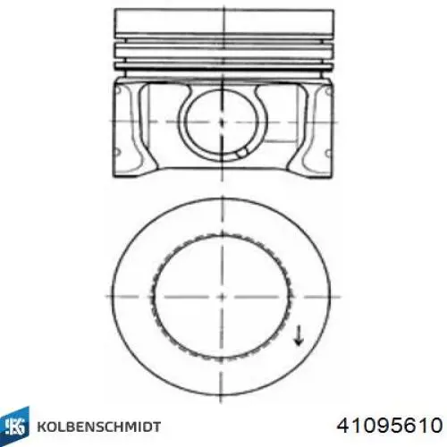 Pistón completo para un cilindro, primera sobremedida (+0,25 mm) Kolbenschmidt 41095610 precio, desde 151,93 EUR